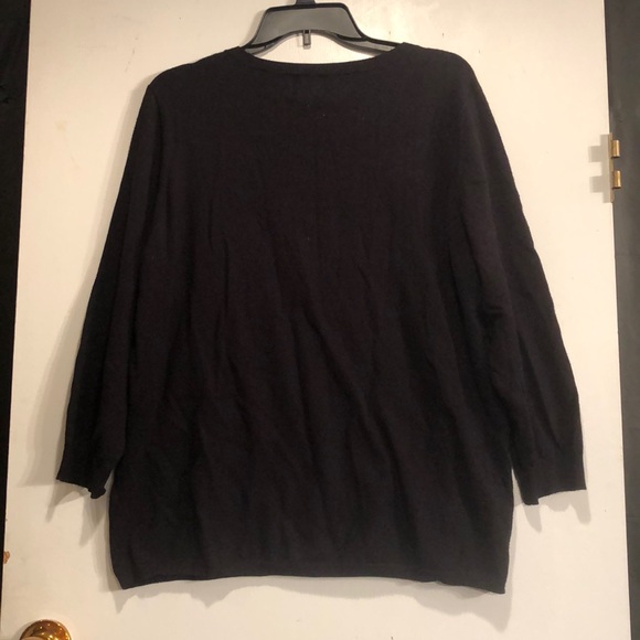 Ruby Rd. sweater Black with embellishments. Size 1X - Picture 6 of 15